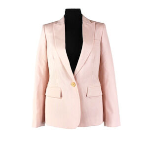 Stella McCartney Wool Blazer NEW Slim Single Breasted One Button Light Pink XS